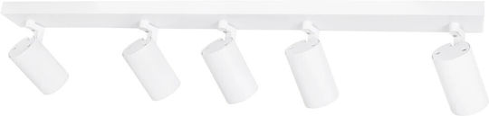 kelvo Spot with 5 Lights and with Socket GU10 in White Color