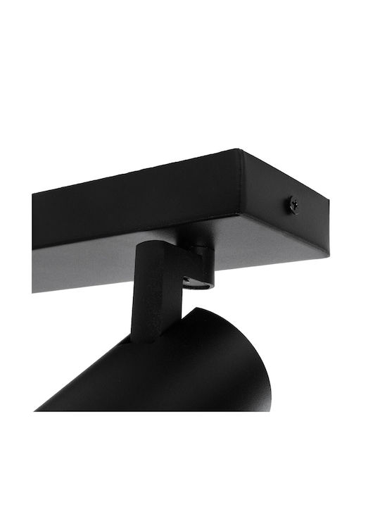 kelvo Triple Spot with Socket GU10 in Black Color