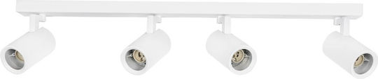 kelvo Spot with 4 Lights and with Socket GU10 in White Color