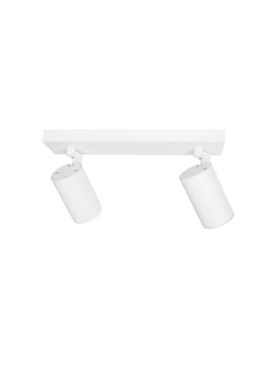 kelvo Double Spot with Socket GU10 in White Color