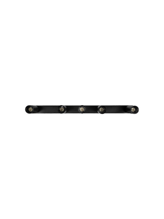 kelvo Spot with 5 Lights and with Socket GU10 in Black Color