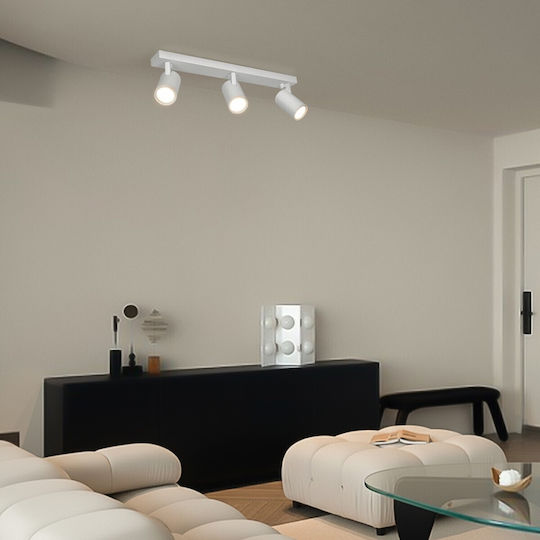kelvo Triple Spot with Socket GU10 in White Color
