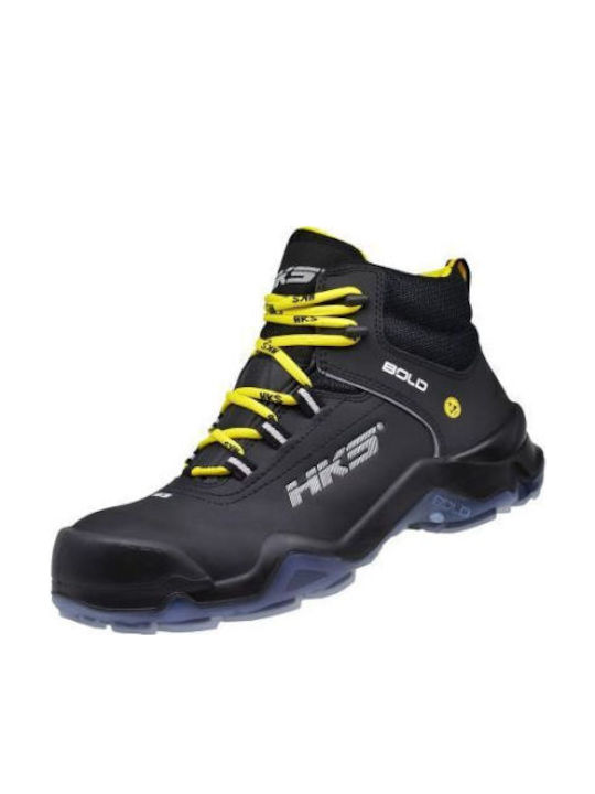 HKS Boots Work Black with Certification FO ,SR