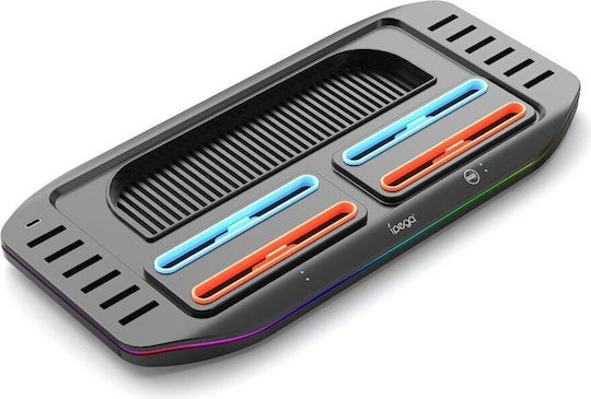iPega Multifunctional Зарядна станция за 2 контролера Switch 2 Черен