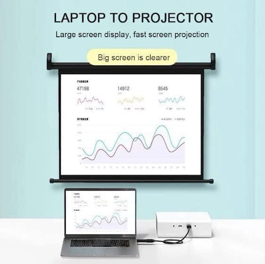 ATC Μετατροπέας DisplayPort male σε HDMI female 1τμχ