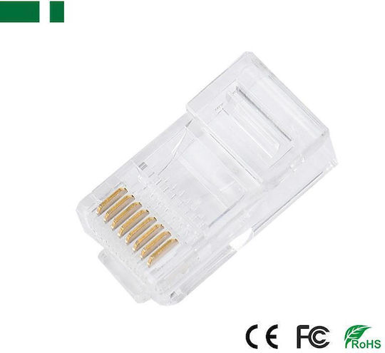 Anga Ștecher RJ-45 masculin Cat5e Transparent (552-129)