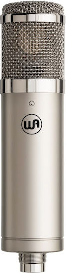 Warm Audio WA-47Jr SE Condenser Microphone XLR Shock Mounted for Vocals in Silver Color