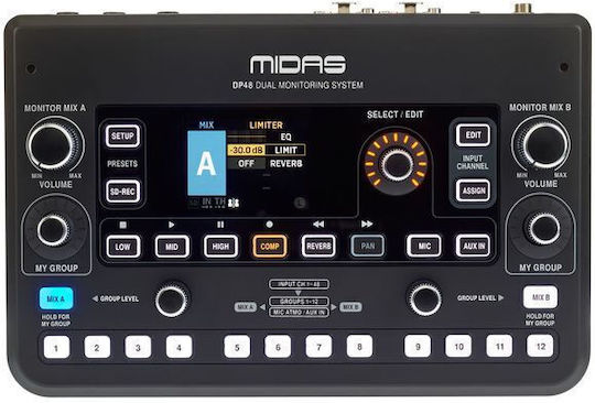 Midas DP48 Ψηφιακή Κονσόλα 48 Καναλιών / 12 Εισόδους XLR