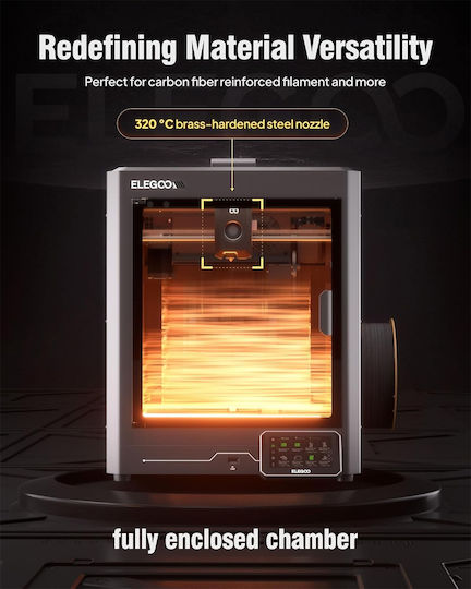 Elegoo Centauri Carbon Самостоятелен 3D Принтер с връзка USB / Wi-Fi