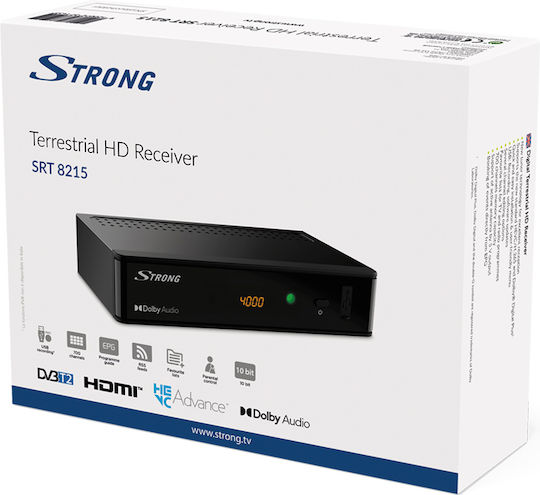 Strong Srt8215 d-SRT8215 Ψηφιακός Δέκτης Mpeg-4 Συνδέσεις SCART / USB