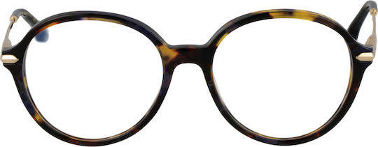 Victoria Beckham Rund Metallischer & Kunststoff Brillengestell 25007222