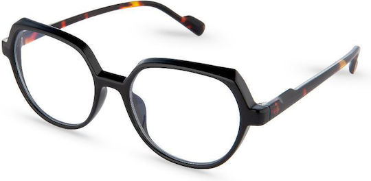 Nordic Vision Avesta Ochelari De Citit Pentru Femei +2.50 În Culoare Neagră