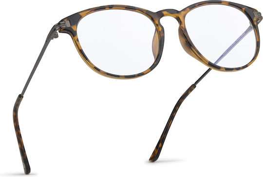 Nordic Vision Damen Lesebrille +2.00 in Transparent Farbe
