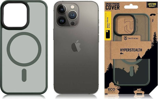 Tactical Magforce Задна корица Силикон / Пластмаса Зелен (iPhone 13 Pro)