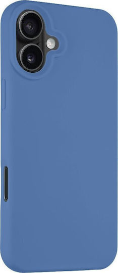 Tactical Velvet Smoothie Umschlag Rückseite Silikon Blau (iPhone 16 Plus)