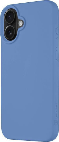 Tactical Velvet Smoothie Umschlag Rückseite Silikon Blau (iPhone 16 Plus)