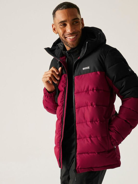 Μπουφάν Puffer Αδιάβροχο Dark Maroon