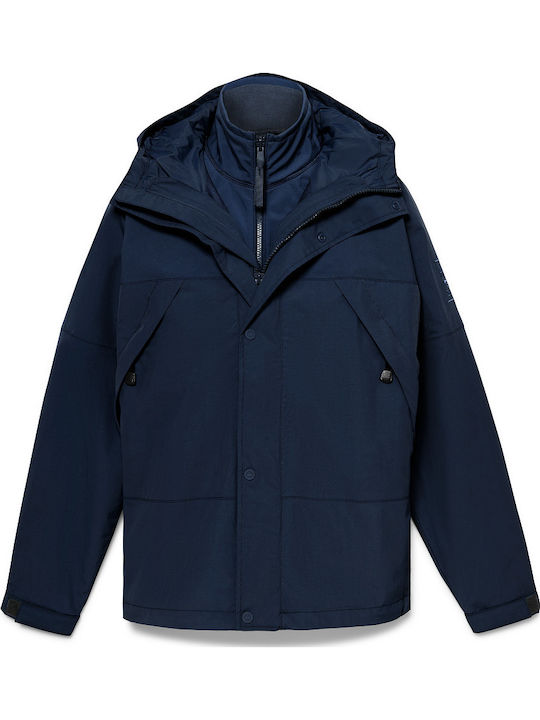 3 in 1 Winter Jacket Waterproof Blue