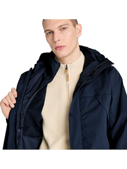 3 in 1 Winter Jacket Waterproof Blue