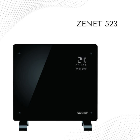 Zenet Конвектор Стена 1000W с Електронен Термостат 58x13см Черен