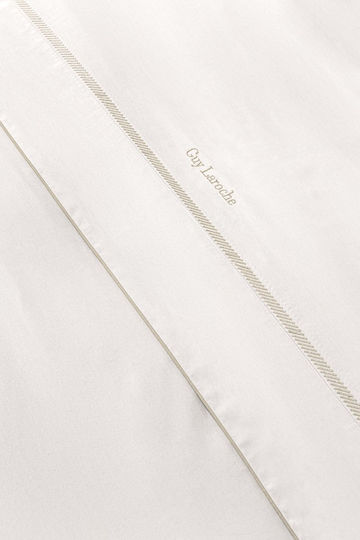 Guy Laroche Set Duvet Cover Cotton Satin 240x250cm Super King with 2 Pillowcases Elite Ivory-Beige