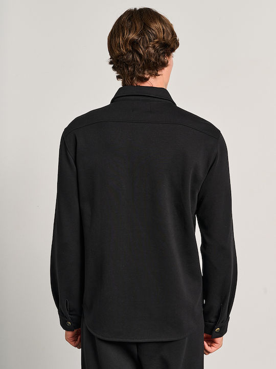 Μακρυμάνικo Overshirt Μαυρο