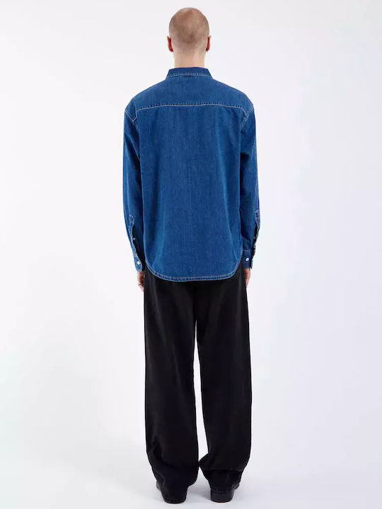 Langärmlig Jeans Hemd Mid Retro