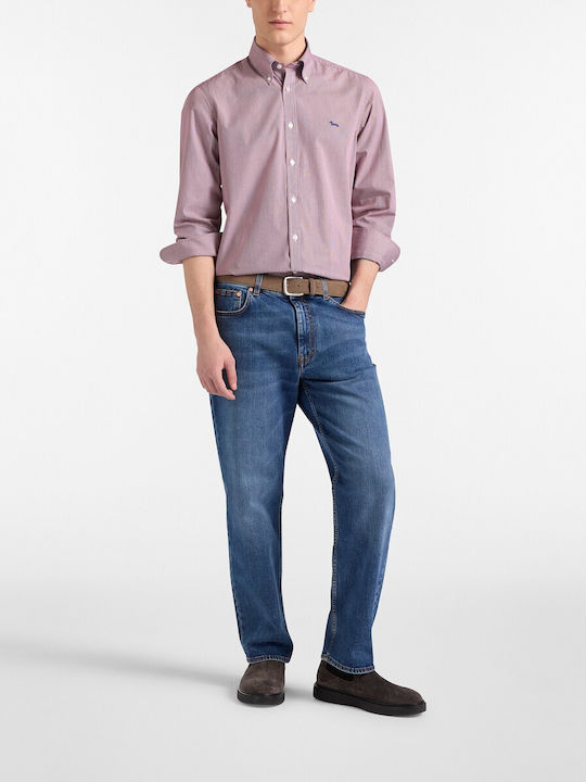 Long-sleeved Shirt Checked Burgundy