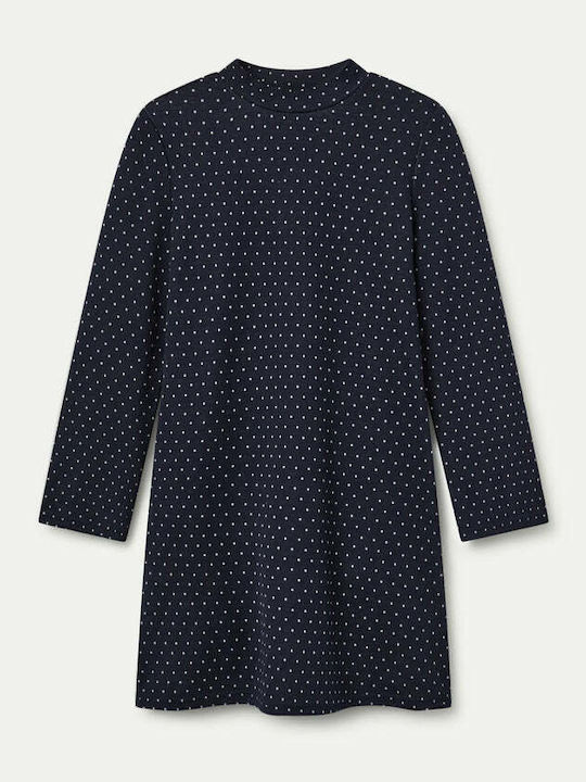 Mini Knitted Dress Navy Blue