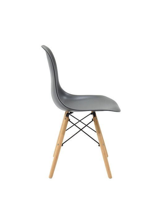 Alta Stühle Speisesaal Black-natural 1Stück 46x50x82cm