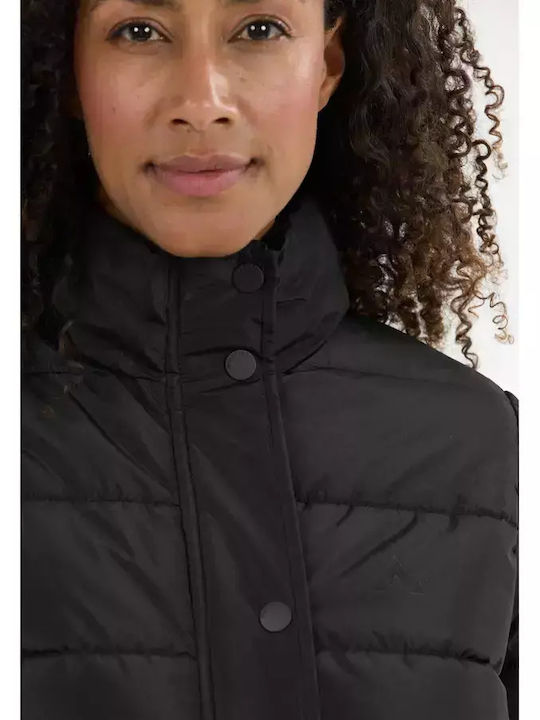 Damen Puffer Jacke Wasserdicht für Winter Black