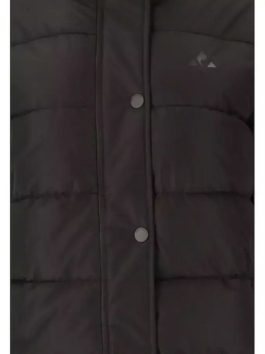 Damen Puffer Jacke Wasserdicht für Winter Black
