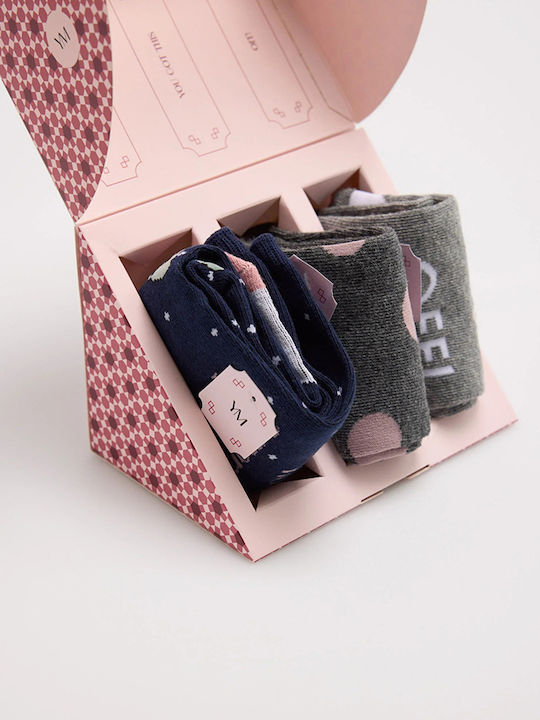Ysabel Mora Damen Socken Mehrfarbig 3Pack