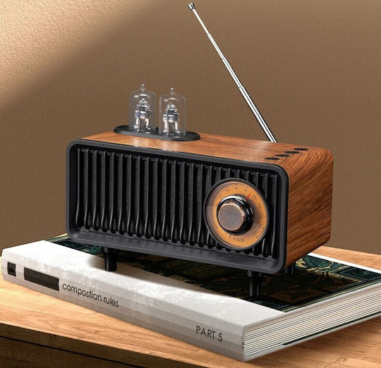 Old Street Audio Bluetooth Speaker 5W with Radio and Battery Life up to 4 hours coffee
