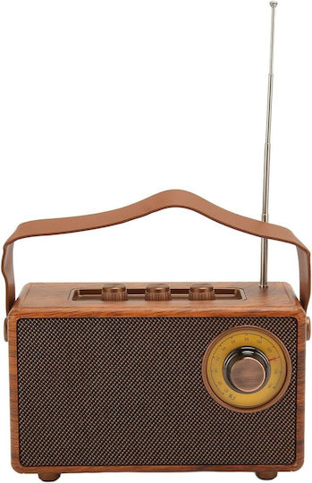 Old Street Audio Retro Bluetooth Speaker 5W with Radio and Battery Life up to 4 hours coffee