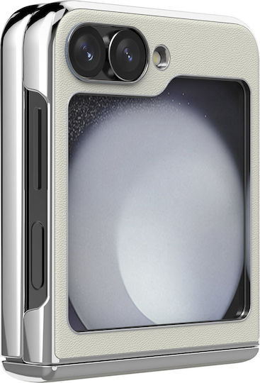 Nillkin Camshield Book Leather / Plastic 0.8mm White (Galaxy Z Flip)