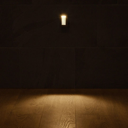 kelvo Stepart Wandmontierte Außenleuchte LED IP65 3W mit Warmweiß Licht 5.5x6x10εκ.