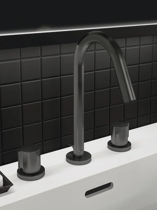 Ideal Standard Joy Αναμεικτική Μπαταρία Νιπτήρα Γκρι