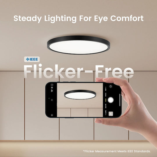 Yeelight Πλαφονιέρα Οροφής 40εκ. με Ενσωματωμένο LED και Τηλεχειριστήριο