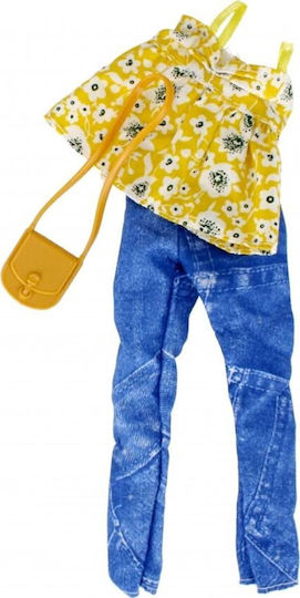 Doll Clothes 501162 Mega Creative Mix Price For 1 Piece- Long Dress, Handbag, Shoes, Blouse, Short Shorts, Long Shorts