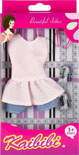 Doll Clothes 501162 Mega Creative Mix Price For 1 Piece- Long Dress, Handbag, Shoes, Blouse, Short Shorts, Long Shorts