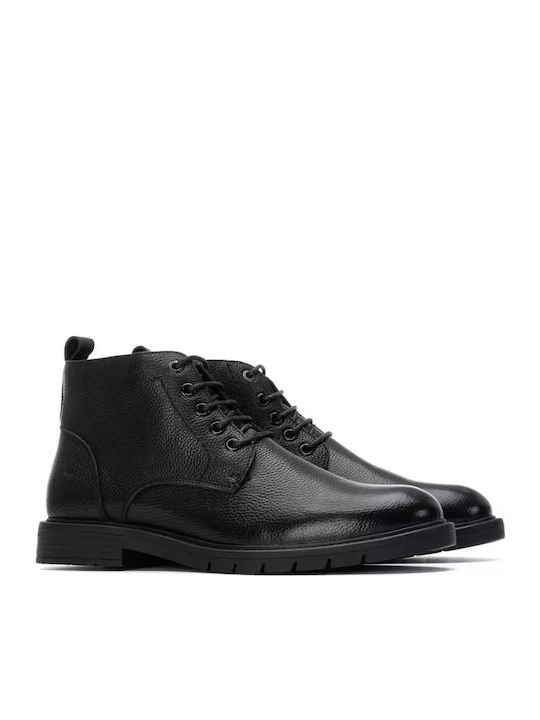 Leather Men's Boots Black