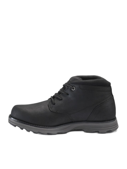 Elude Leather Black Men's Boots Waterproof