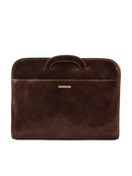 Sorrento Leder Herrentasche Geldbörse Dark Brown