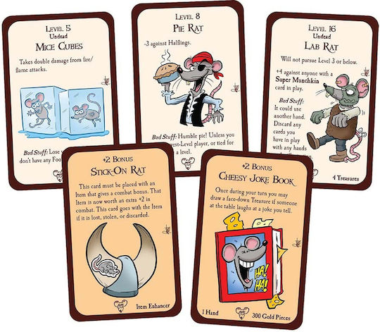 Разширение на играта Munchkin Rats за 3-6 играчи 14+ години (EN) Steve Jackson Games