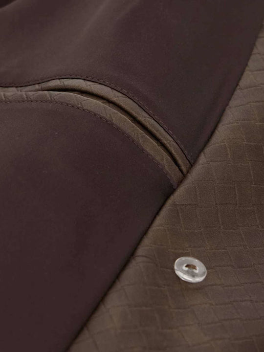 Leder Damen Brown Mantel