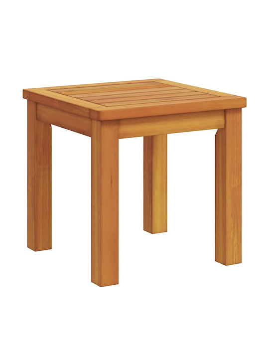 Градински Шезлонг Дървен Кафяв С Масичка 3 Бройки 202x35x34см