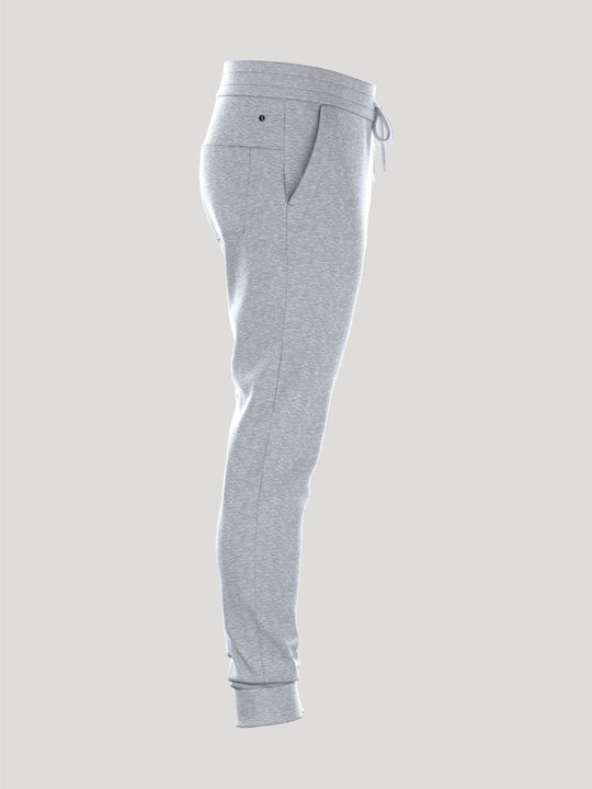 Sweatpants with Elastic Light Grey Melange