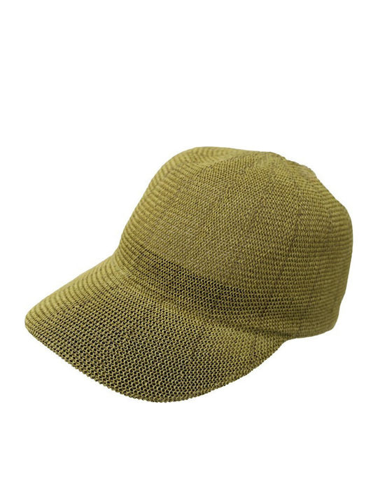 Unisex Kappen Jockey Strohhut Einfarbig Khaki