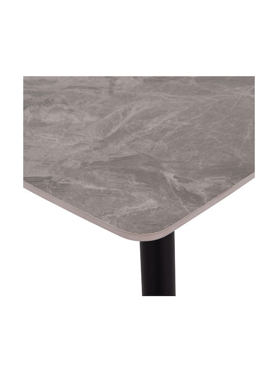 Rav Tisch Speisesaal Marble Grey, Black 120x70x75cm